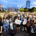 Protest - Alegeri locale - Piața Victoriei