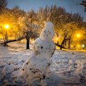 Om de zăpadă - Parcul Tineretului