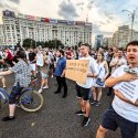 Protest - Alegeri locale - Piața Victoriei