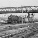 Locomotiva cu abur in gara de Nord 27.03.1975