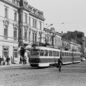 Tramvai linia 10 Calea Griviței în dreptul hotelului Grivița 20.10.1979