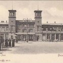 Gara de Nord - vedere asupra intrarii principale pe la 1900