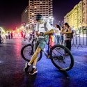 Biciclist - Protest anticorupție - Piața Victoriei