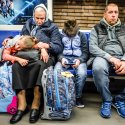 Somnoroși în metrou