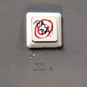 Graffiti pe scarile interioare ale MNAC