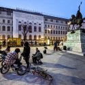 Bicicliști - Piața Universității