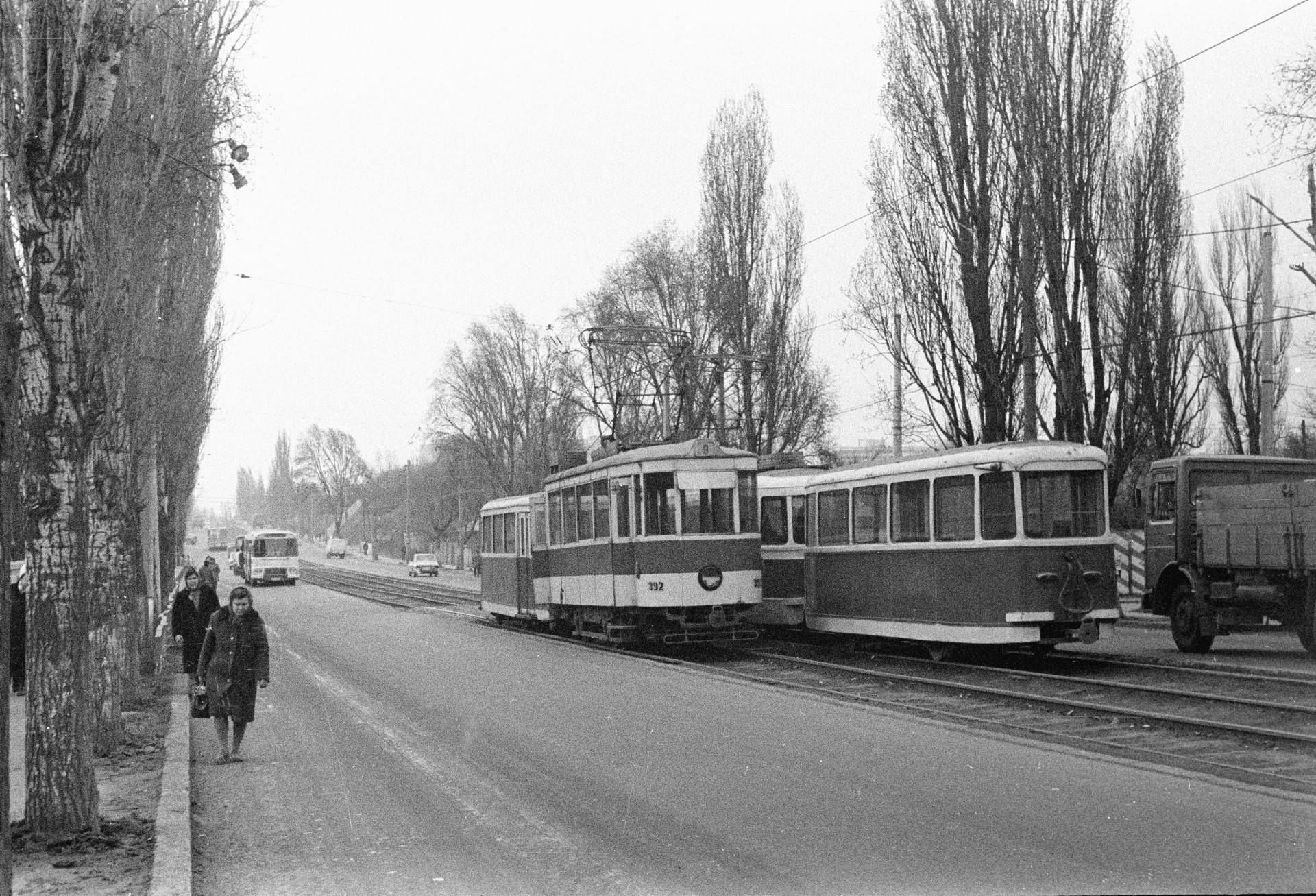 Tramvai abandonat in dimineata zile de 4 martie 1977 - Grozavesti 04.03.1977