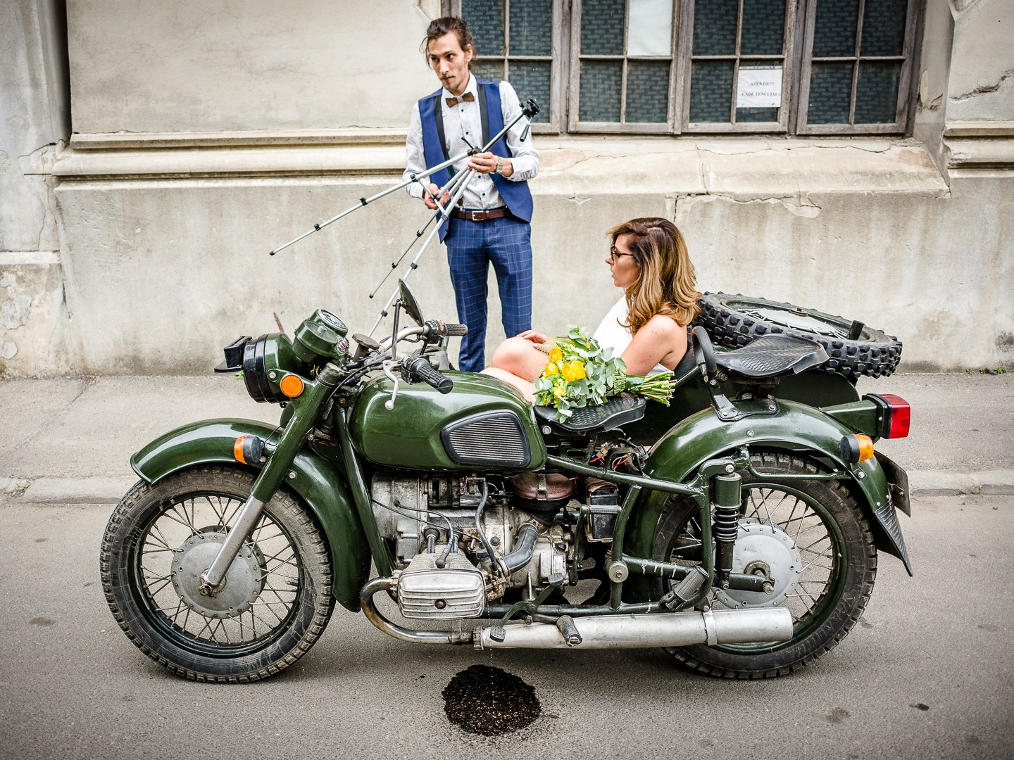 Nuntă pe motocicletă - Strada Romulus