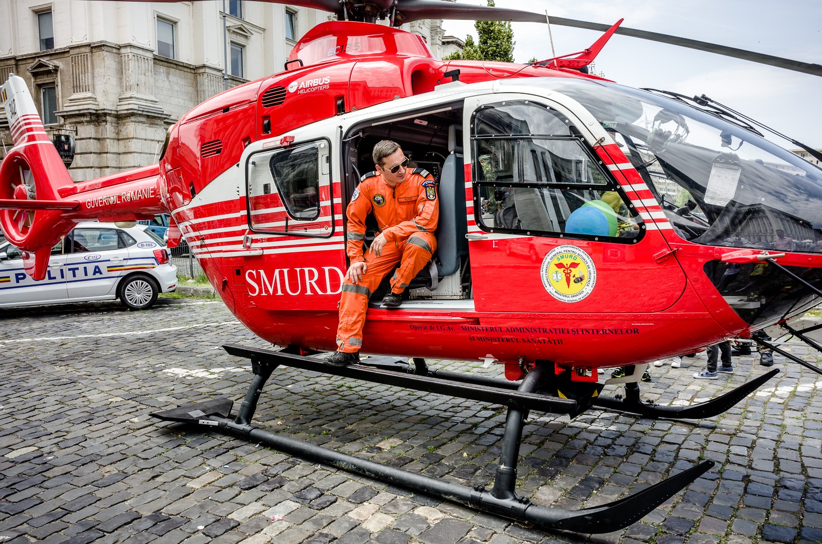 Elicopter SMURD - Ziua Porților Deschise la Ministerul Afacerilor Interne