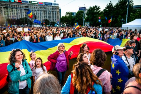 România în Lumină - Meeting susținere Nicușor Dan