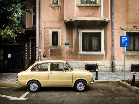 Fiat 850 - Strada Domnița Ruxandra