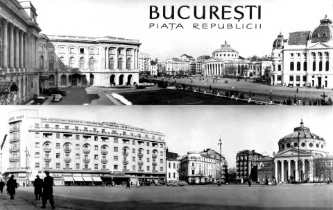 Palatul Regal, Athénée Palace, Biblioteca Centrală Universitară (fotografii cca. 1950-1960)