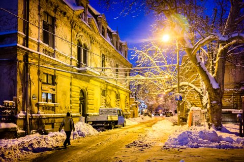 Iarna - Strada Negustori