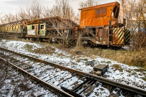 Tren abandonat - Strada Marginei