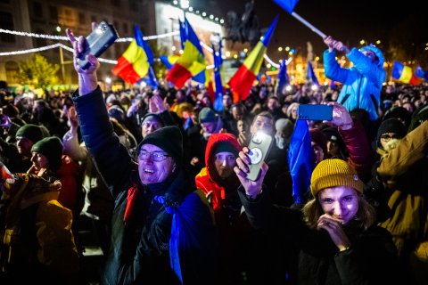 Protest Pro Europa - Piața Universității