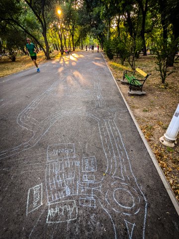 Desene cu cretă - Parcul Tineretului