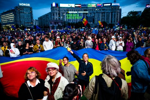 România în Lumină - Meeting susținere Nicușor Dan