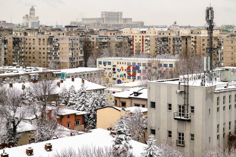 Iarna în cartier - Strada V. V. Stanciu