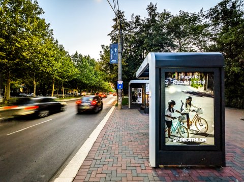 Reclamă la biciclete - Bd. Camil Ressu