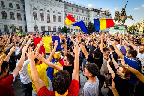 Suporteri - Euro 2024 - Piața Universității