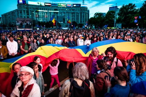 România în Lumină - Meeting susținere Nicușor Dan