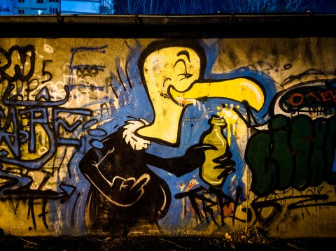 Graffiti Beaky Buzzard - Strada Pescărușului