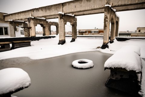 Iarna pe bloc - Calea Văcărești