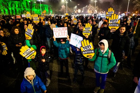 Protest Justiție - Piața Victoriei