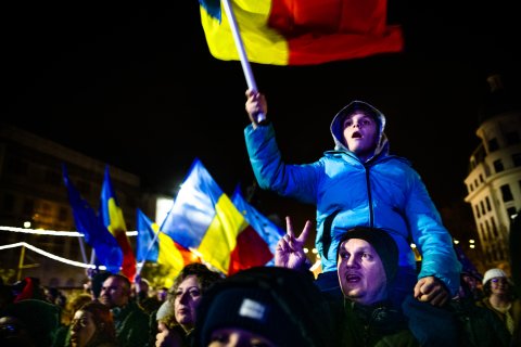 Protest Pro Europa - Piața Universității